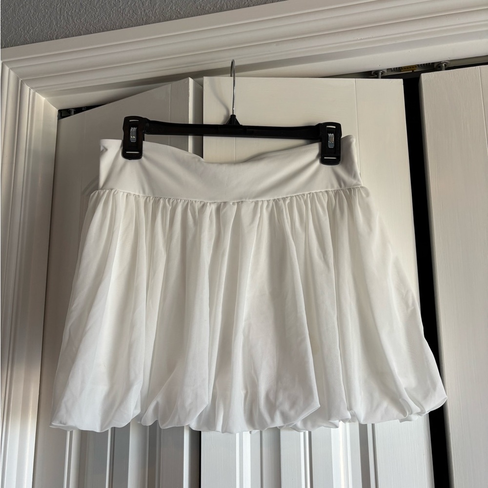 Thrive Societe White Tennis Skirt